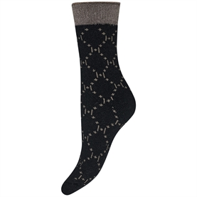 Hype The Detail Cosy Logo Sokker, Sort/Guld
